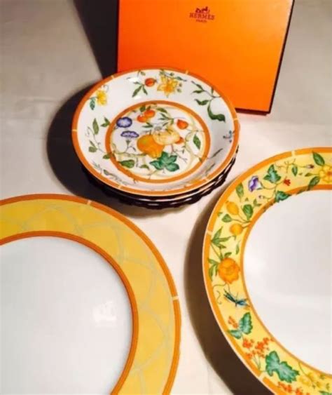 hermes vase ebay|authentic Hermes plates.